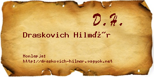 Draskovich Hilmár névjegykártya